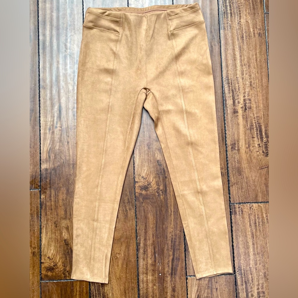 Point Zero Faux Suede Dress Pants